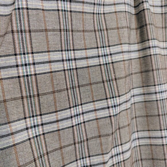 Express Editor Plaid Mid Rise Trouser Pant - Picture 10 of 10